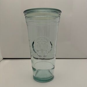 Starbucks Recycled Green Glass Tumbler